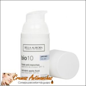 crema despigmentante para manchas faciales Bella Aurora bio 10